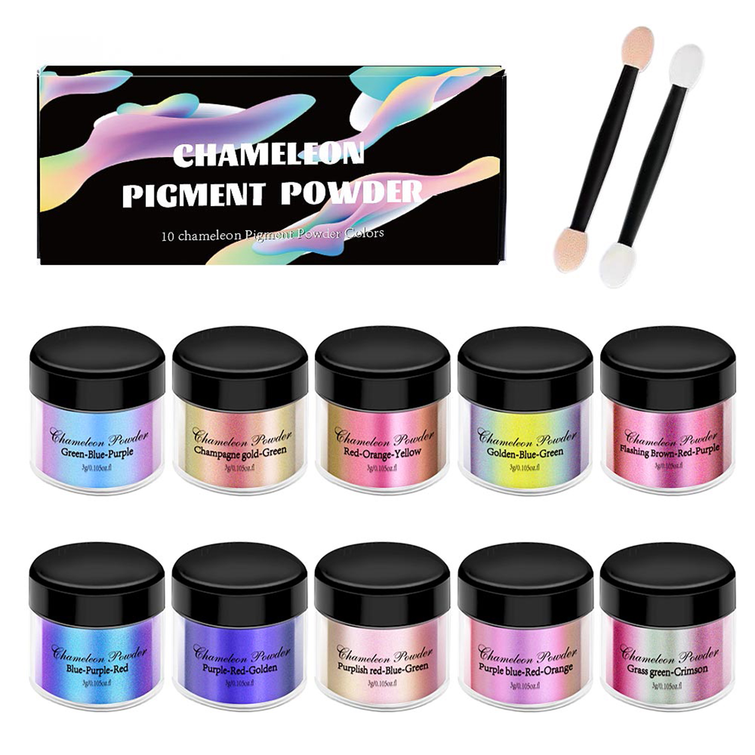 10/20pcs Mirror Chameleons Pig - Resin Pigment Set avaliação e preço