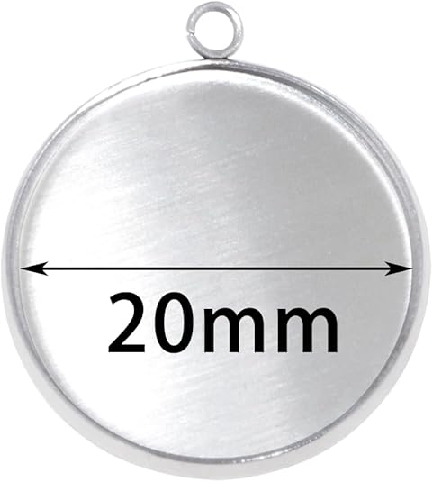 20 Pieces Stainless Steel Roun - Resin Crafts avaliação e preço