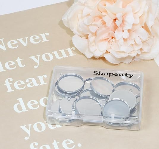 20 Pieces Stainless Steel Roun - Resin Crafts avaliação e preço