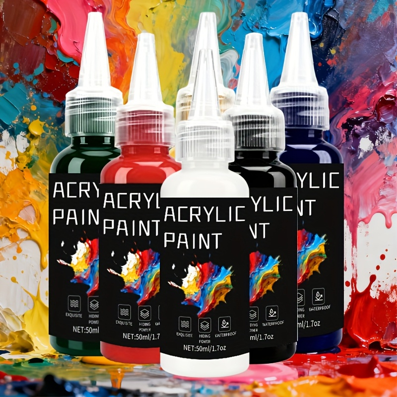 Acrylic Paint Set 6 Colors 50m - Resin Pigment Set avaliação e preço