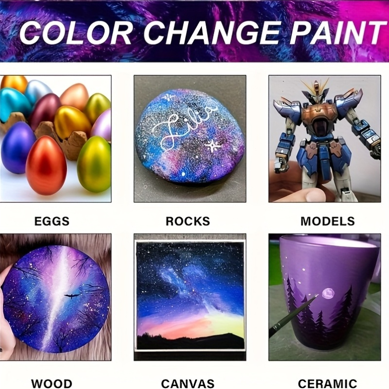 Acrylic Paint Set 6 Colors 50m - Resin Pigment Set avaliação e preço