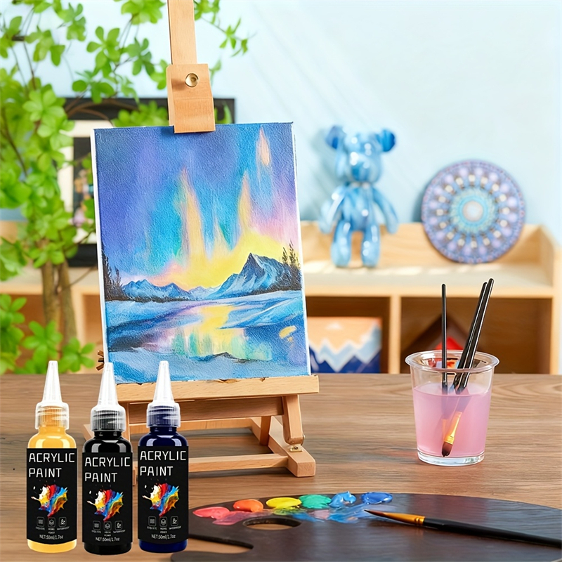 Acrylic Paint Set 6 Colors 50m - Resin Pigment Set avaliação e preço