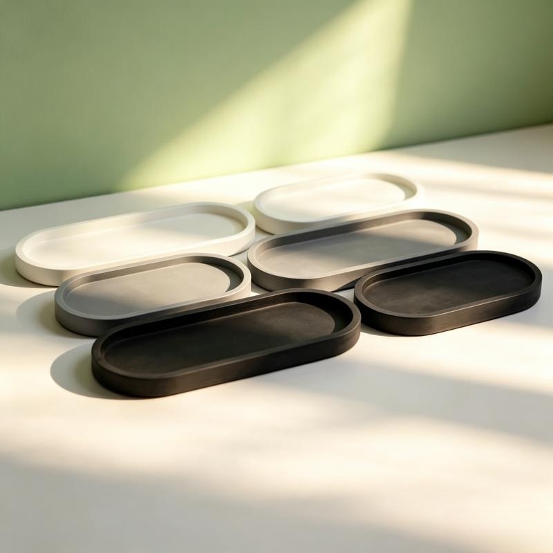 Oval Shape Plaster Storage Tra - Serving Tray Mold avaliação e preço