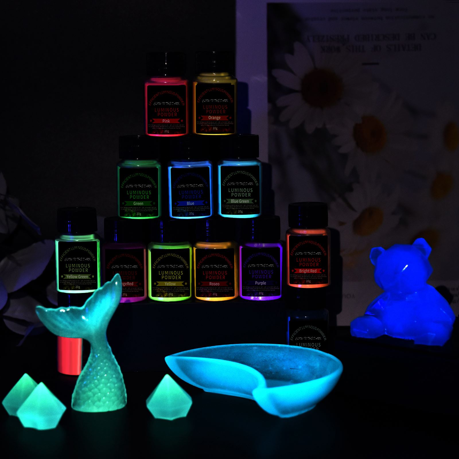20g Long Lasting Bright Lumino - Resin Pigment Set avaliação e preço