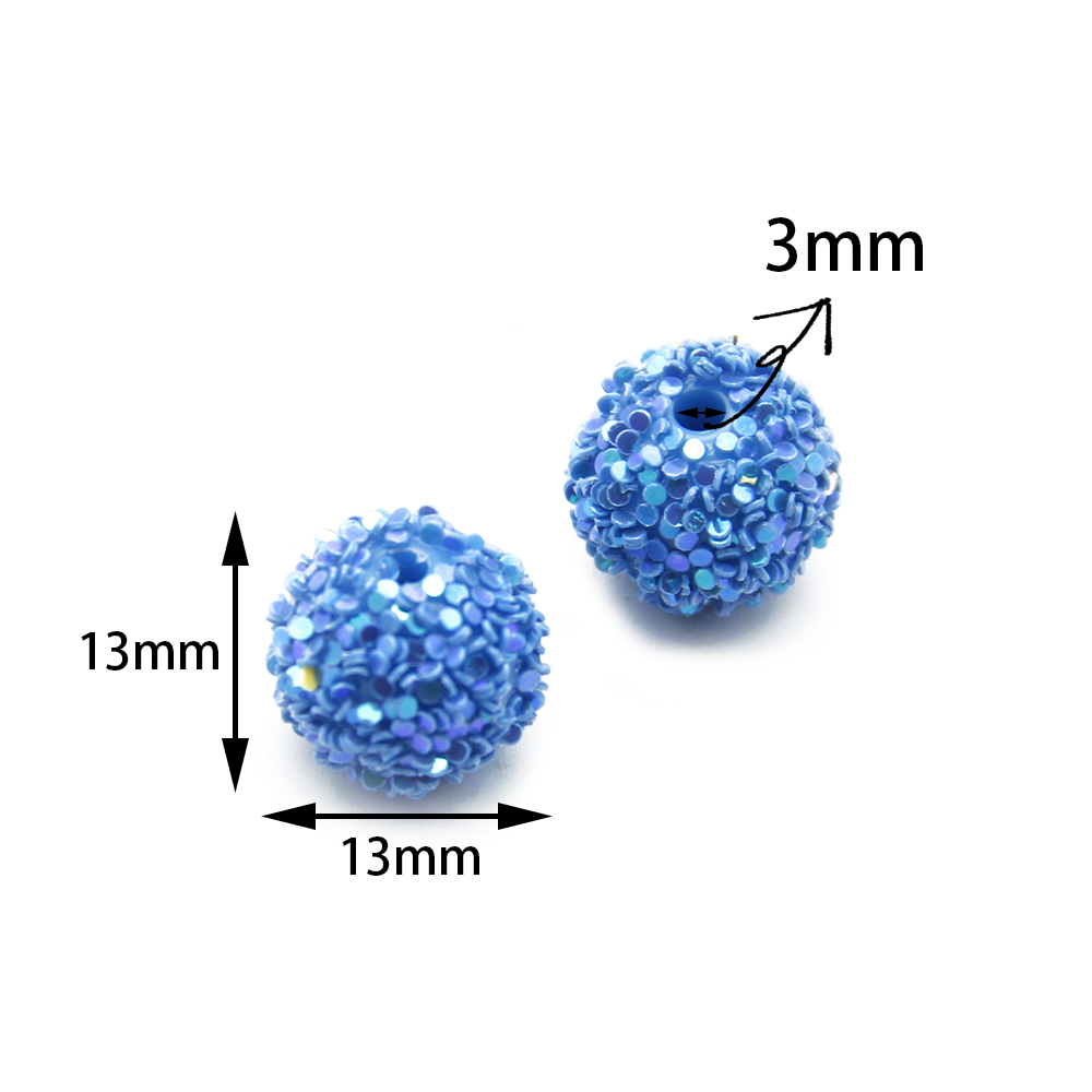 5pcs/pack Glitter Resin Beads, - Resin Glitter Pack avaliação e preço