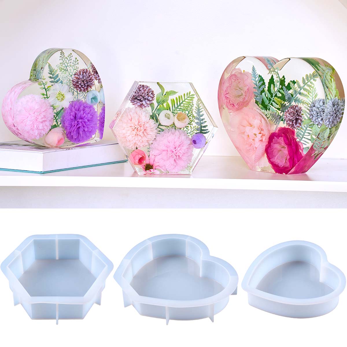 Large Love Silicone Mold DIY H - Resin Craft Ideas avaliação e preço
