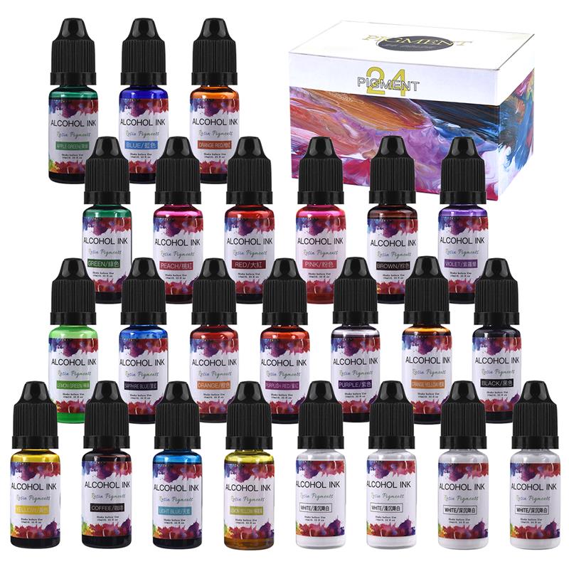 24 Color/Set 10ml  Resin Pigme - Resin Pigment Set avaliação e preço