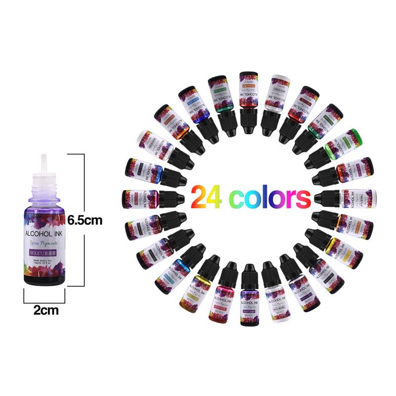 24 Color/Set 10ml  Resin Pigme - Resin Pigment Set avaliação e preço