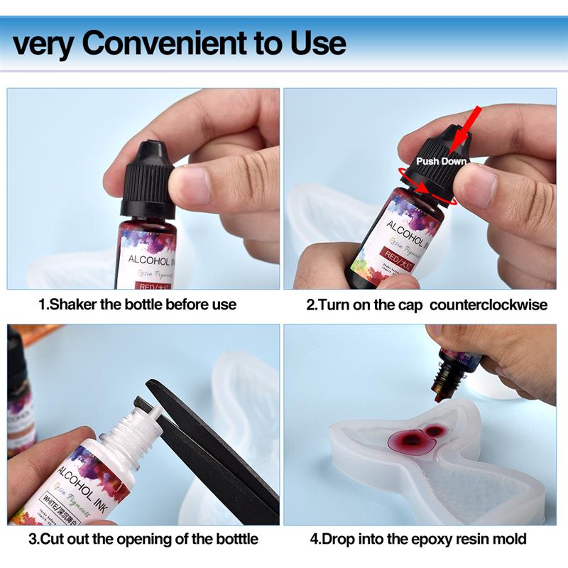 24 Color/Set 10ml  Resin Pigme - Resin Pigment Set avaliação e preço