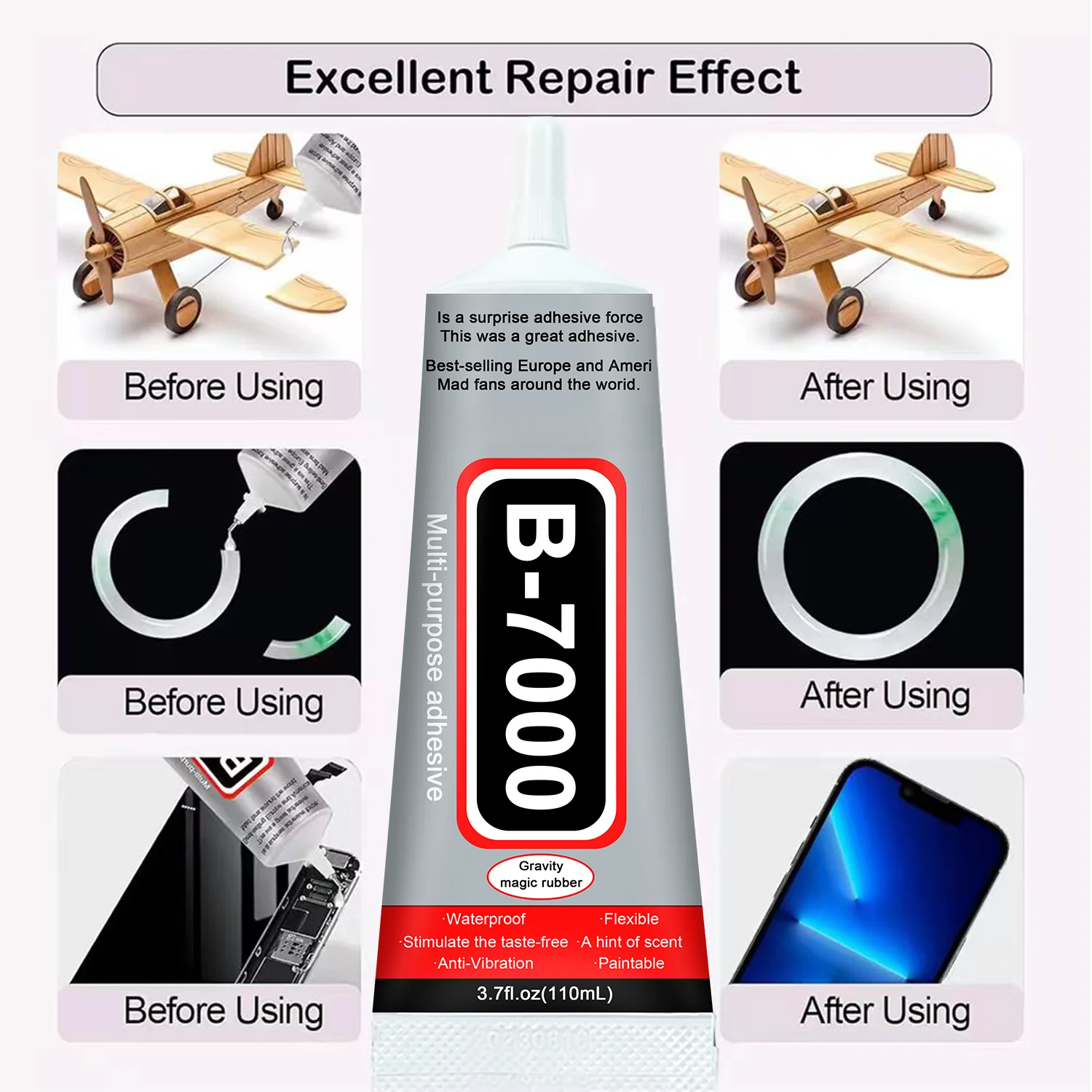 1-10Pcs B-7000 Super Glue Lool - Resin Crafts avaliação e preço