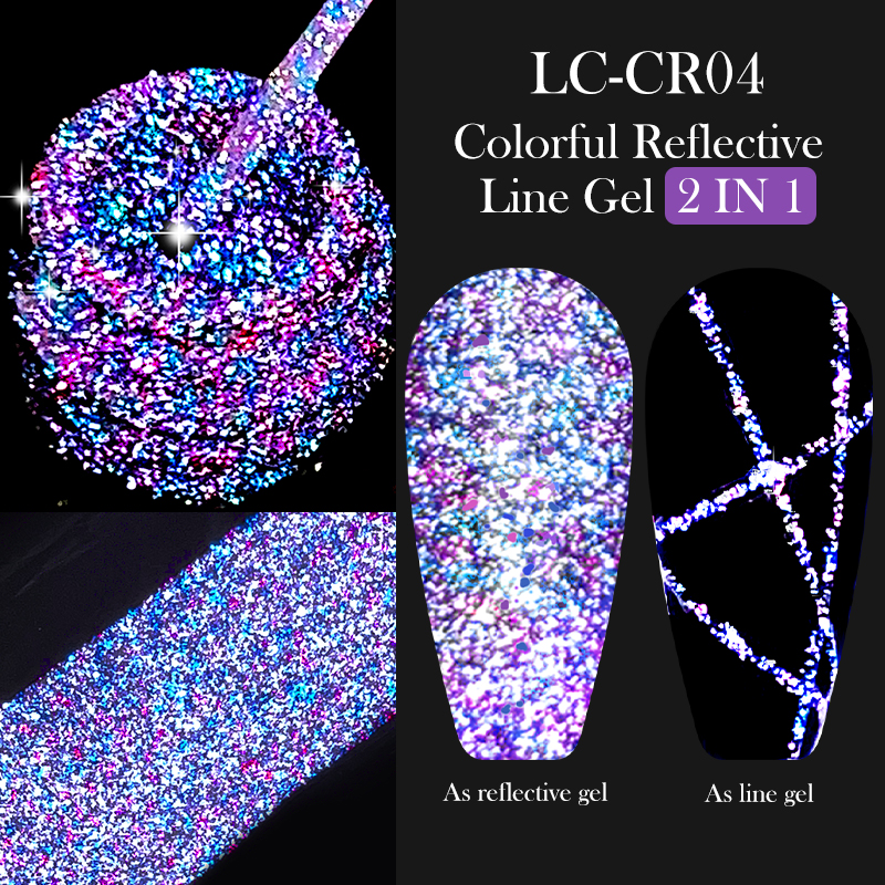 LILYCUTE 6Pcs/Set 5ml Reflecti - Resin Glitter Pack avaliação e preço