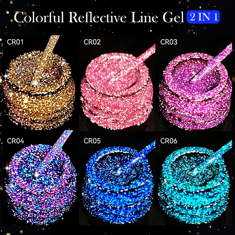 LILYCUTE 6Pcs/Set 5ml Reflecti - Resin Glitter Pack avaliação e preço