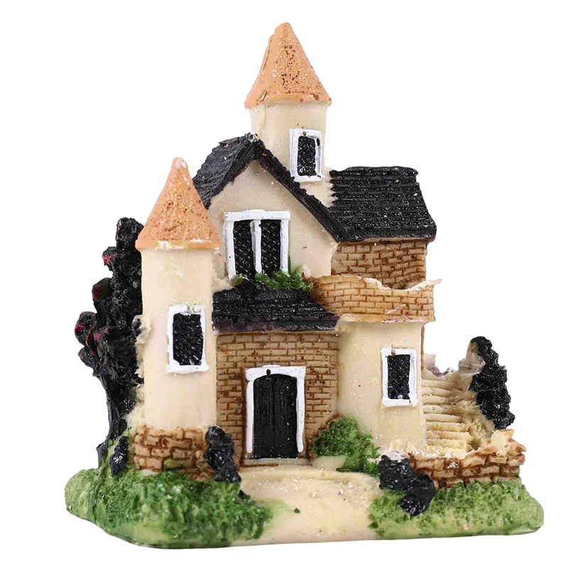 Cute Mini Resin House Miniatur - Resin Crafts avaliação e preço