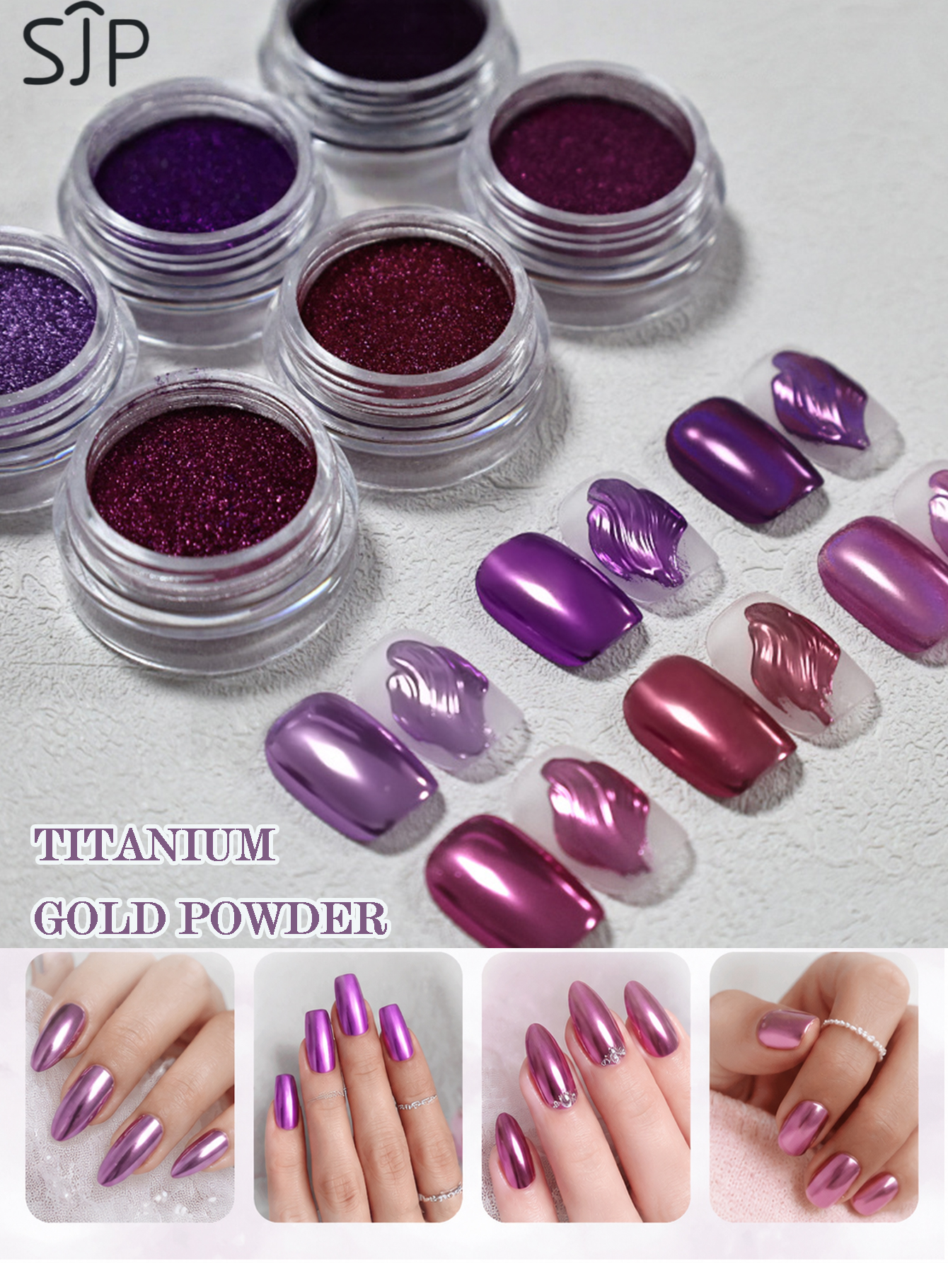 6-piece Electric Purple Series - Resin Glitter Pack avaliação e preço