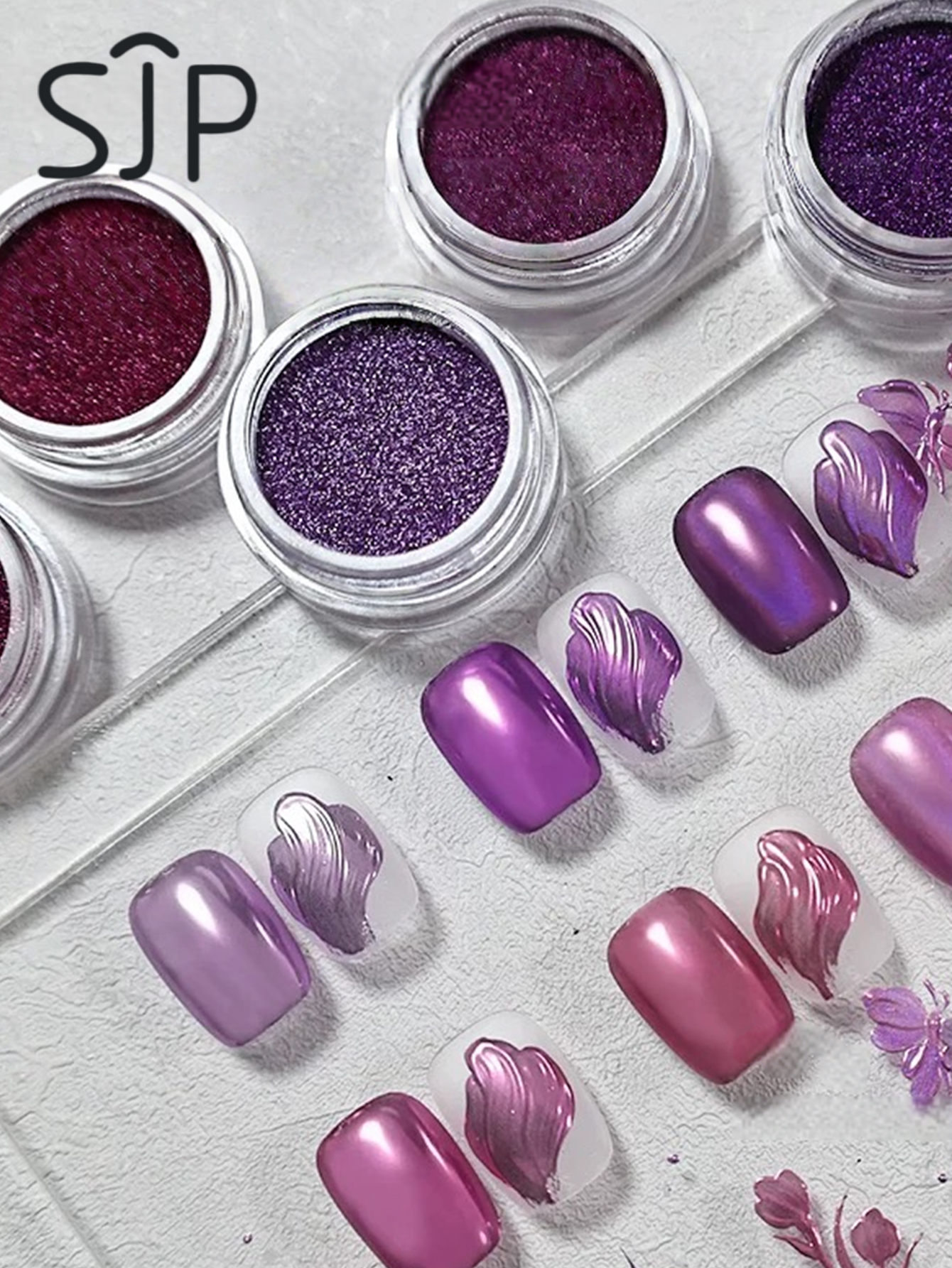 6-piece Electric Purple Series - Resin Glitter Pack avaliação e preço