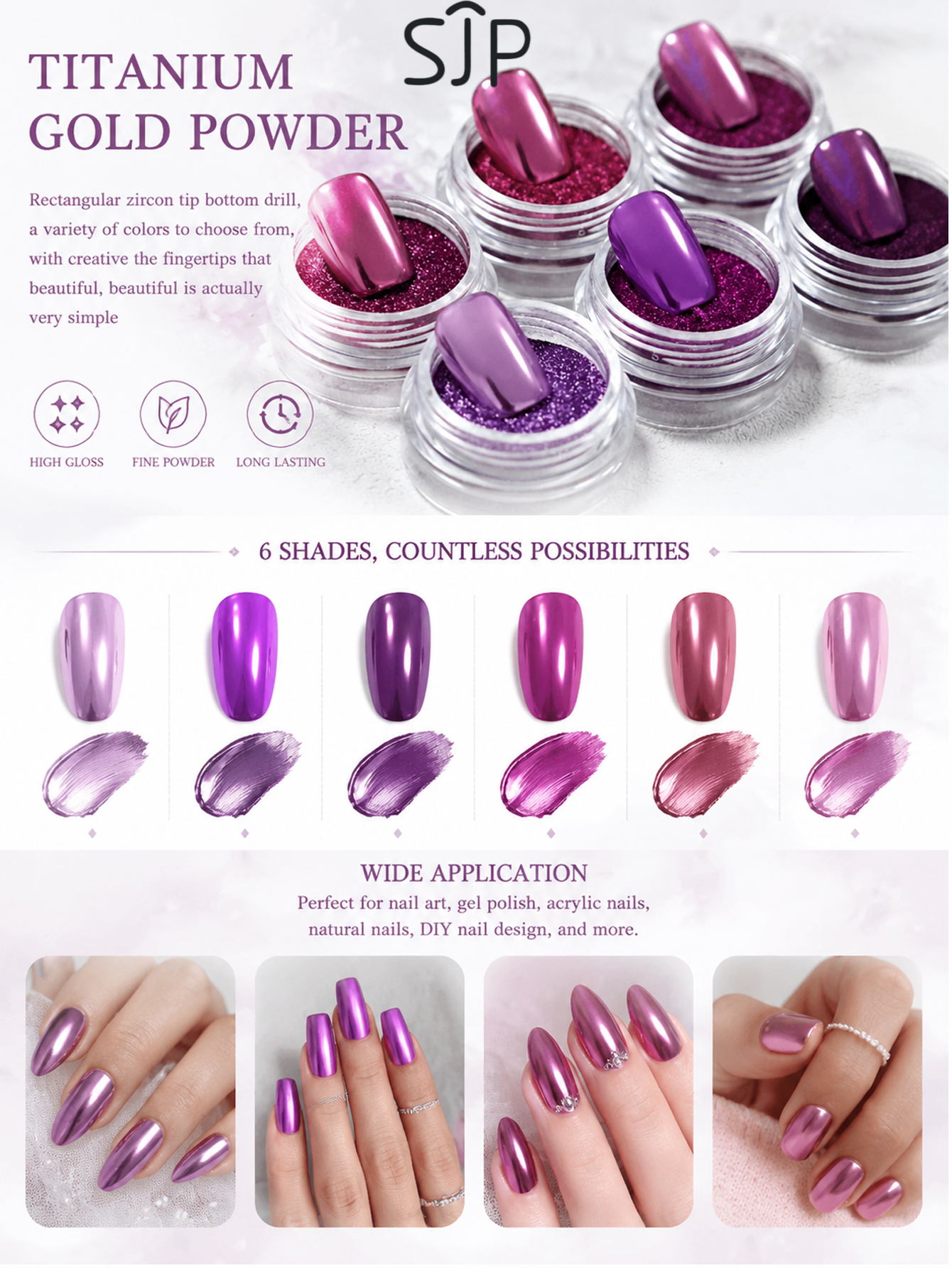 6-piece Electric Purple Series - Resin Glitter Pack avaliação e preço