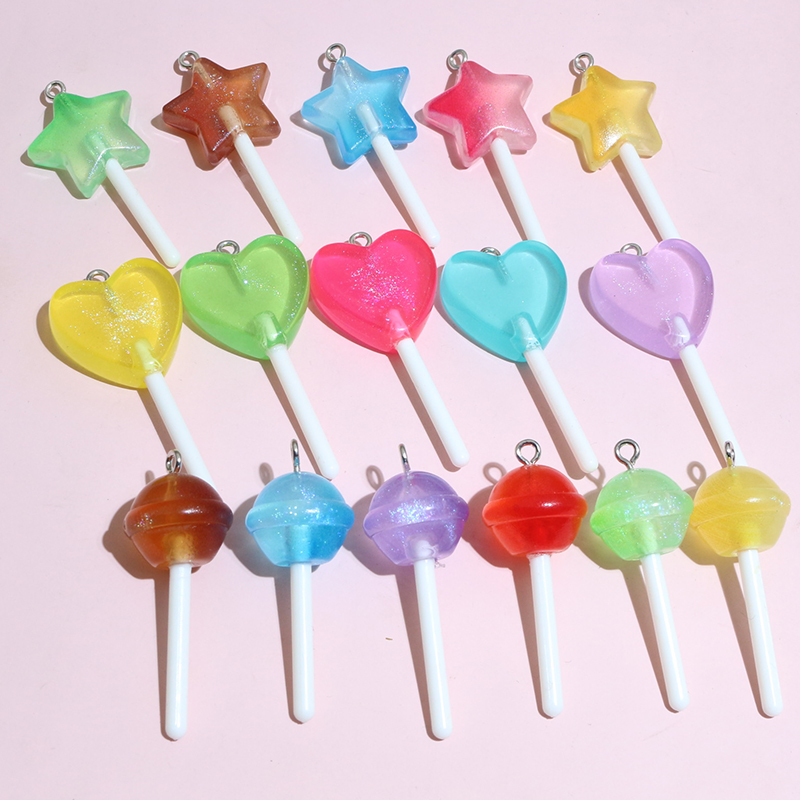 10pcs Mixed Colors Resin Cute  - Resin Craft Projects avaliação e preço