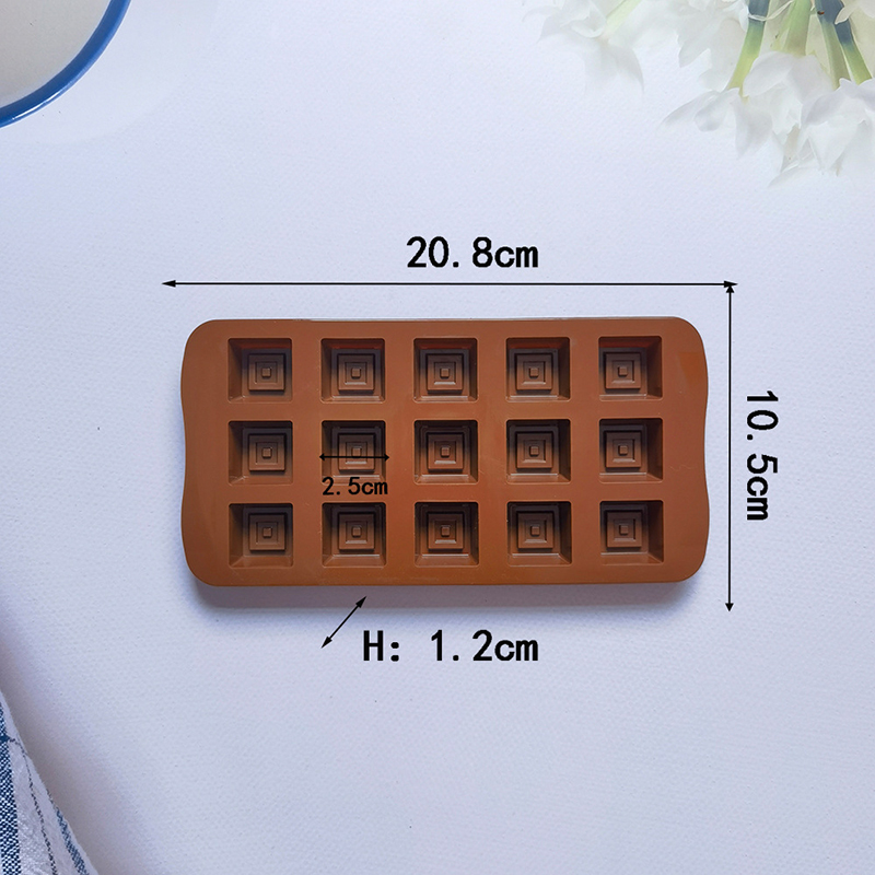 Classical Chocolate Mold Squar - Silicone Mold Tray avaliação e preço