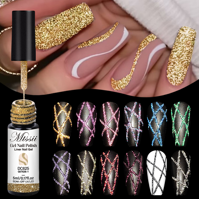 2/4/6pcs Reflective Glitter Li - Resin Glitter Pack avaliação e preço