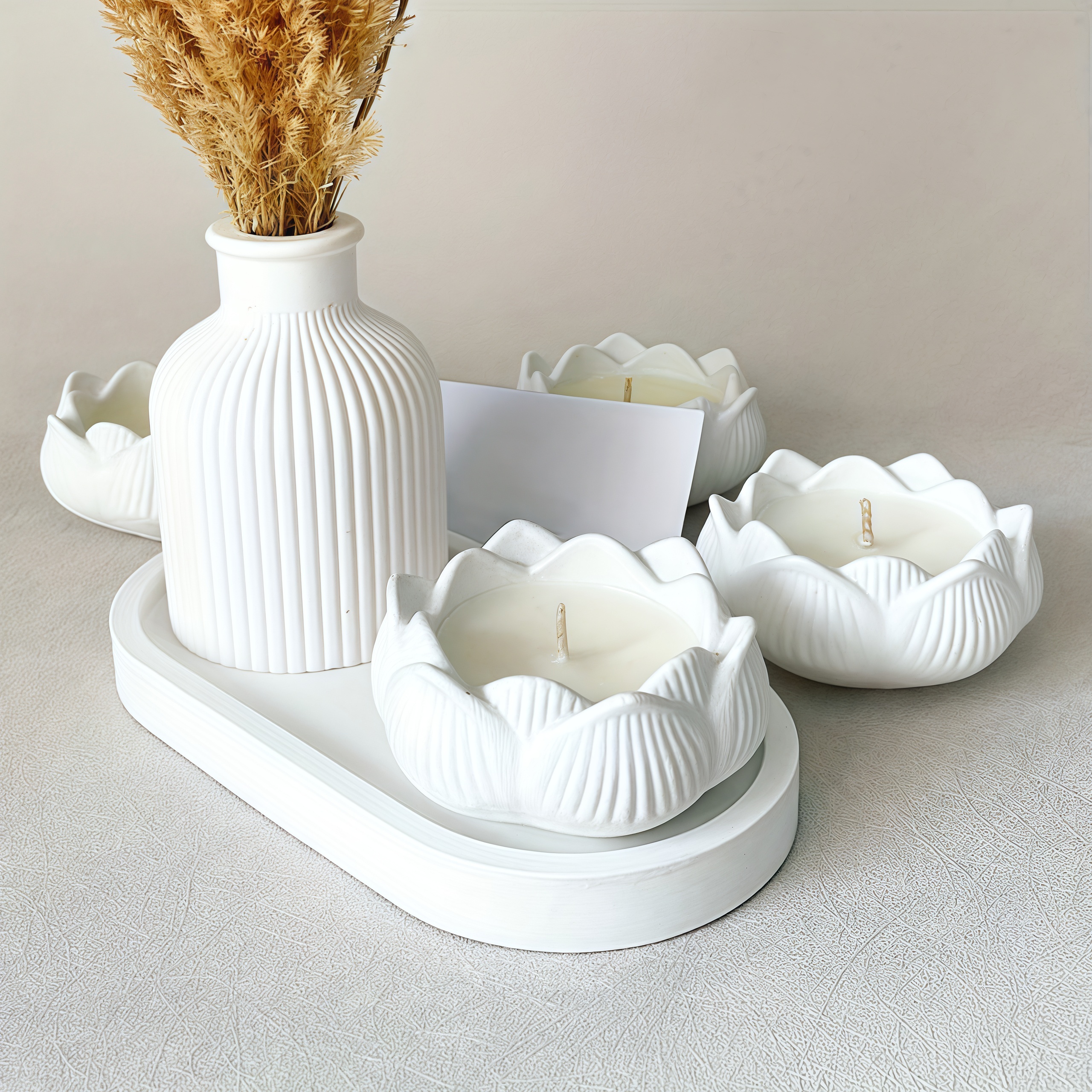3pcs Silicone Mold Vases, Oval - Serving Tray Mold avaliação e preço