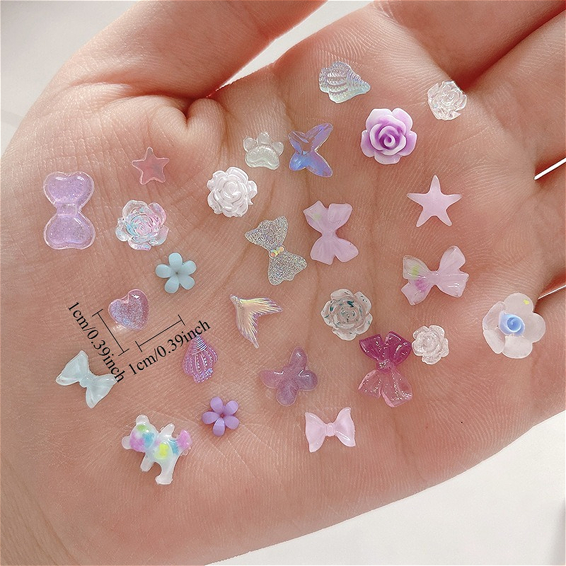50pcs/pack Luminous Light Resi - Resin Glitter Pack avaliação e preço