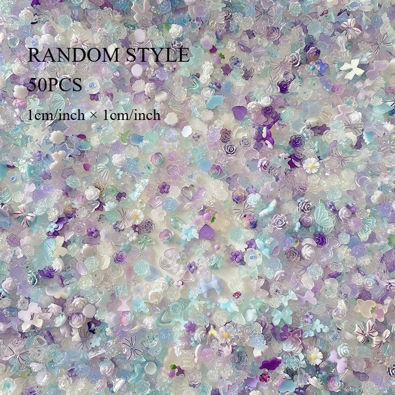 50pcs/pack Luminous Light Resi - Resin Glitter Pack avaliação e preço