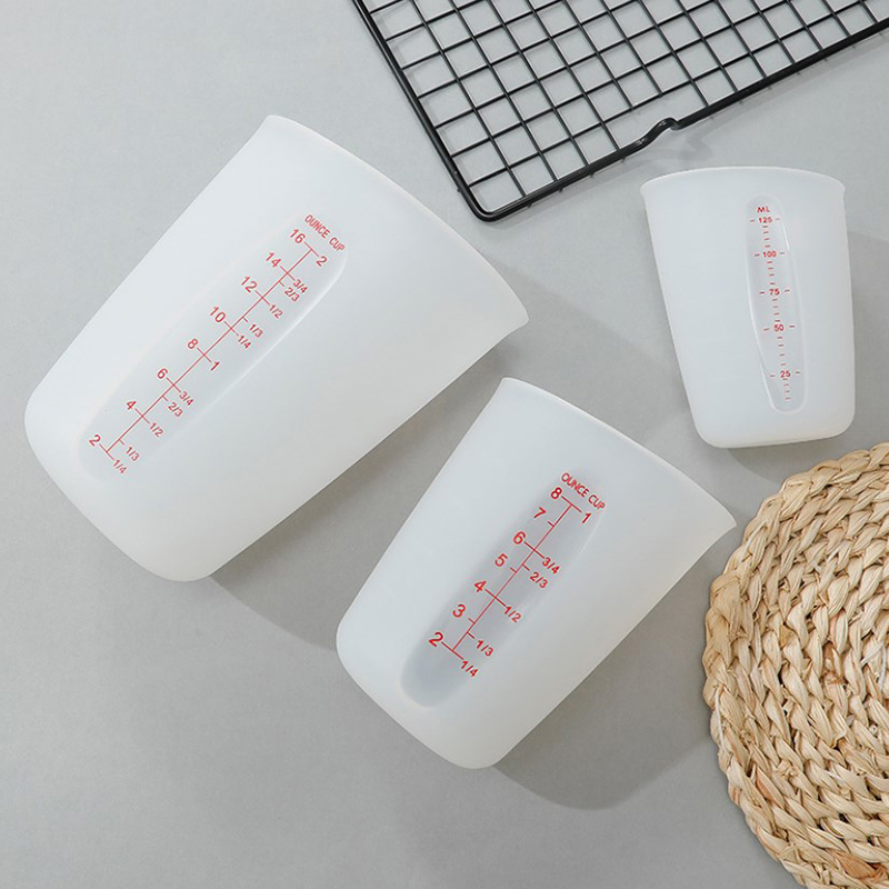 125/250/500ml Silicone Measuri - Mixing Cup Silicone avaliação e preço