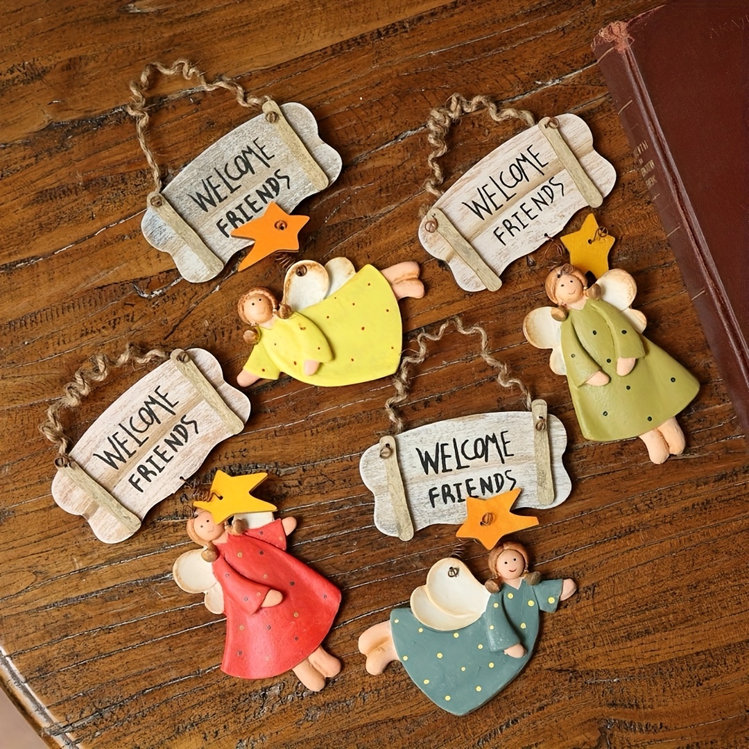 4pcs Angel Pendant Mold, Resin - Resin Craft Ideas avaliação e preço