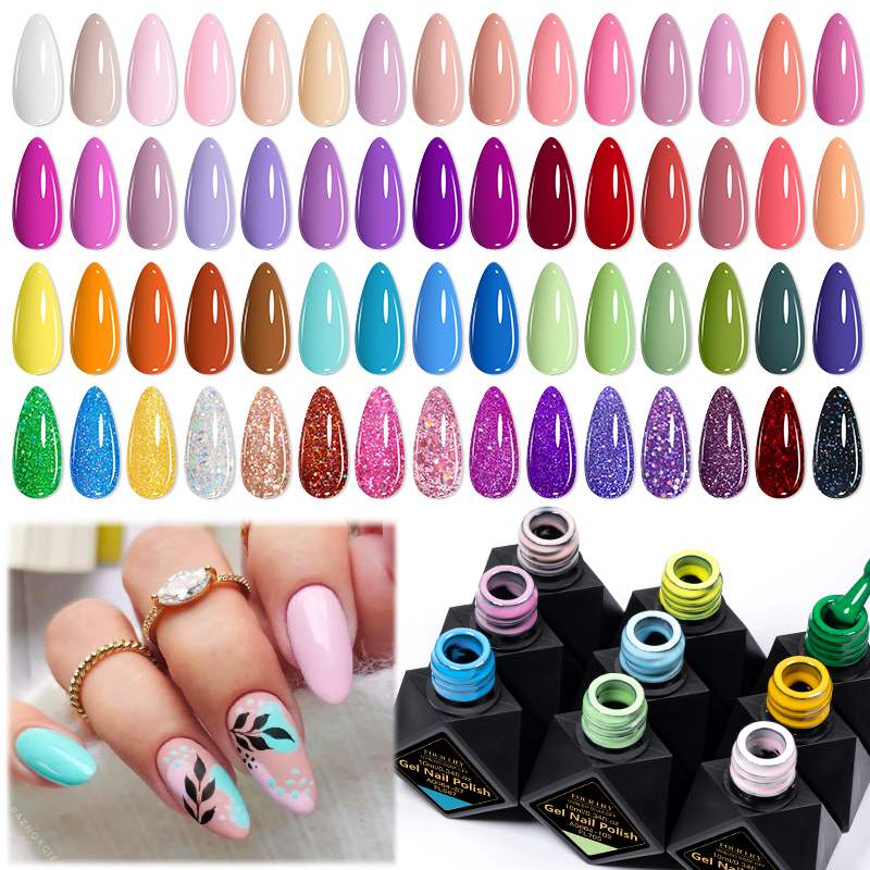6Pcs/Set 10ML Gel Nail Polish  - Resin Glitter Pack avaliação e preço