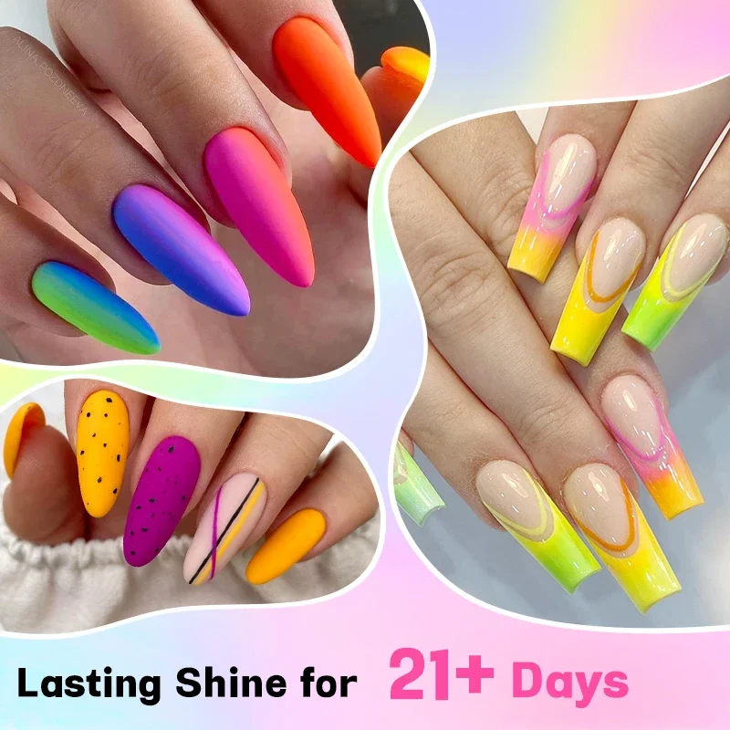 6Pcs/Set 10ML Gel Nail Polish  - Resin Glitter Pack avaliação e preço