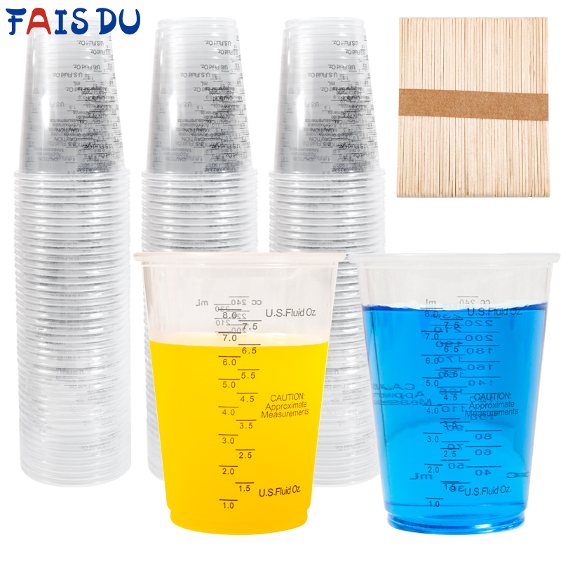 FAIS DU 8oz Disposable Measuri - Mixing Cup Silicone avaliação e preço