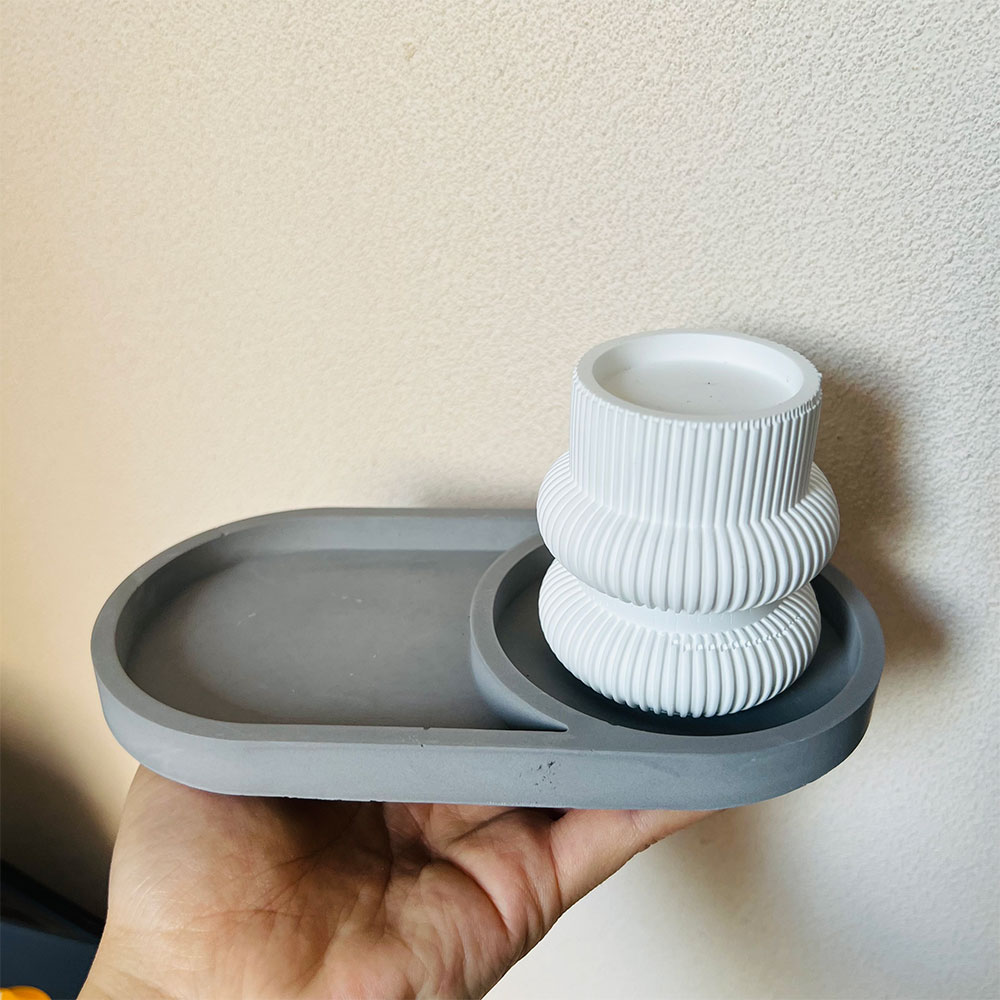 Oval Storage Tray Concrete Mol - Serving Tray Mold avaliação e preço