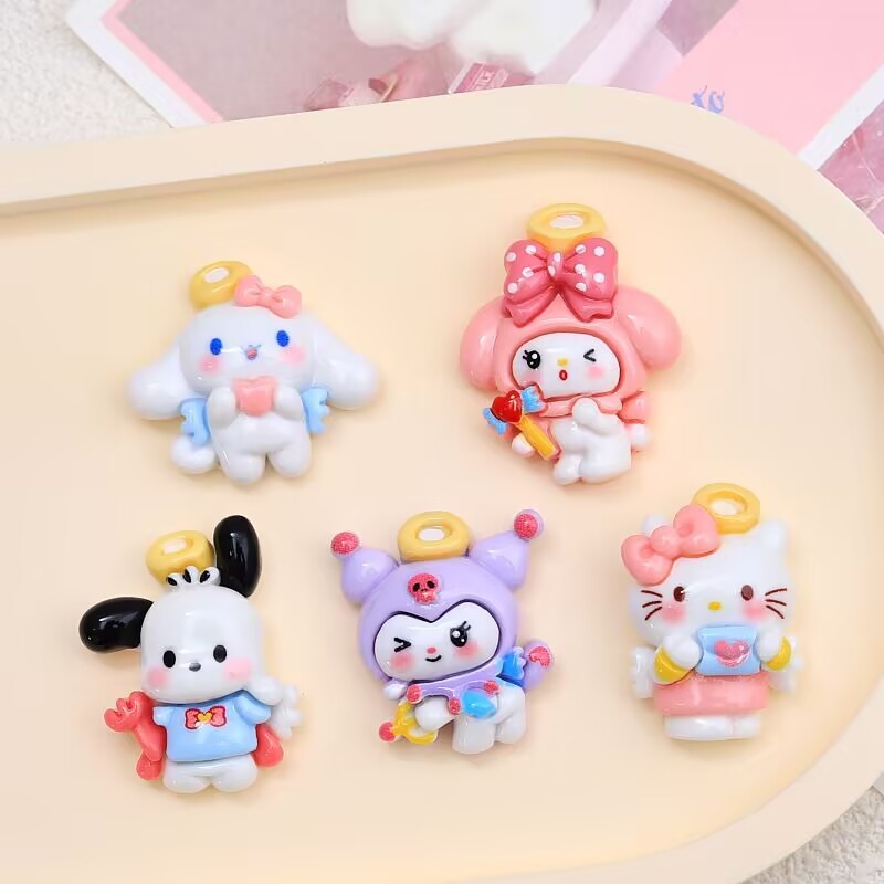 20PCS Resin Cartoon Angel DIY  - Resin Craft Ideas avaliação e preço