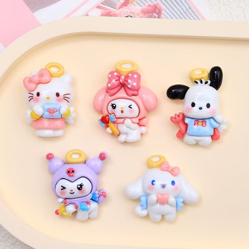 20PCS Resin Cartoon Angel DIY  - Resin Craft Ideas avaliação e preço