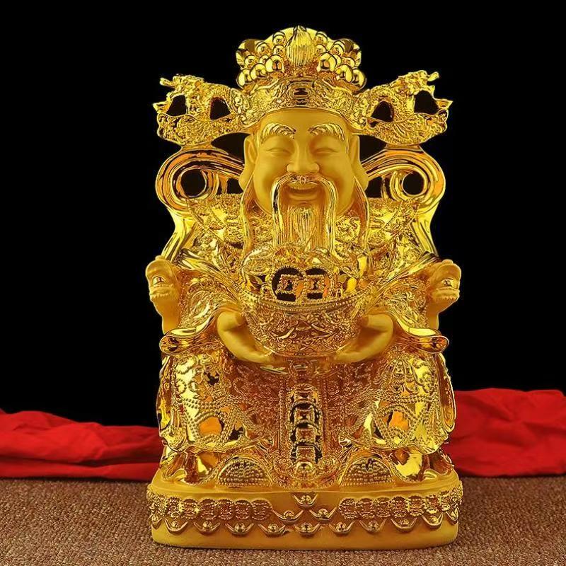 Feng Shui Gold God of Wealth L - Resin Crafts avaliação e preço