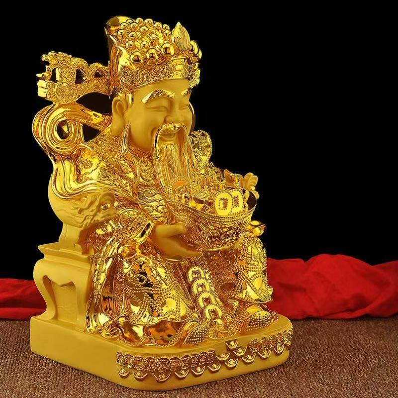 Feng Shui Gold God of Wealth L - Resin Crafts avaliação e preço
