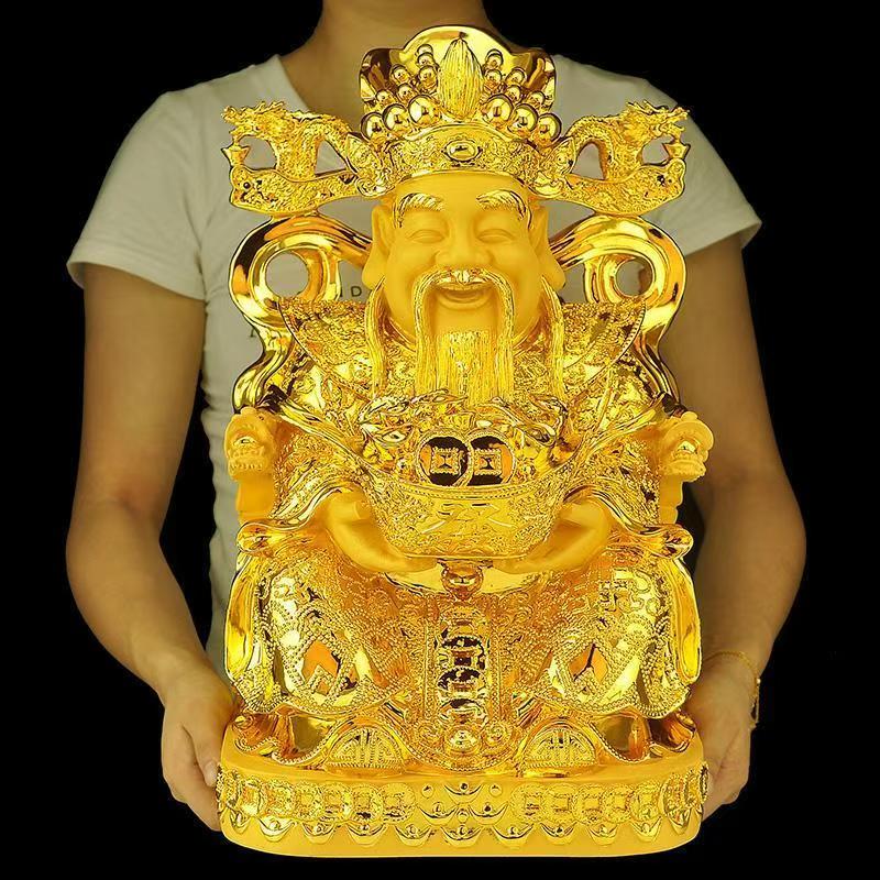 Feng Shui Gold God of Wealth L - Resin Crafts avaliação e preço