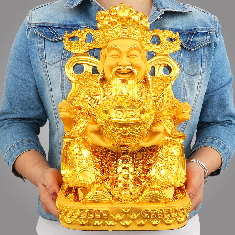 Feng Shui Gold God of Wealth L - Resin Crafts avaliação e preço
