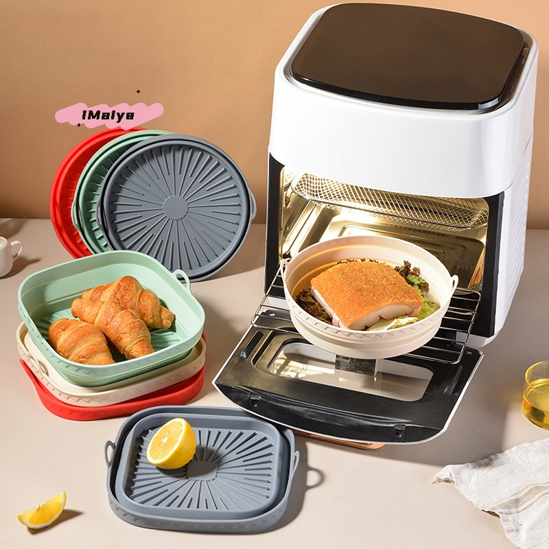 Square Foldable Air Fryer Sili - Silicone Mold Tray avaliação e preço
