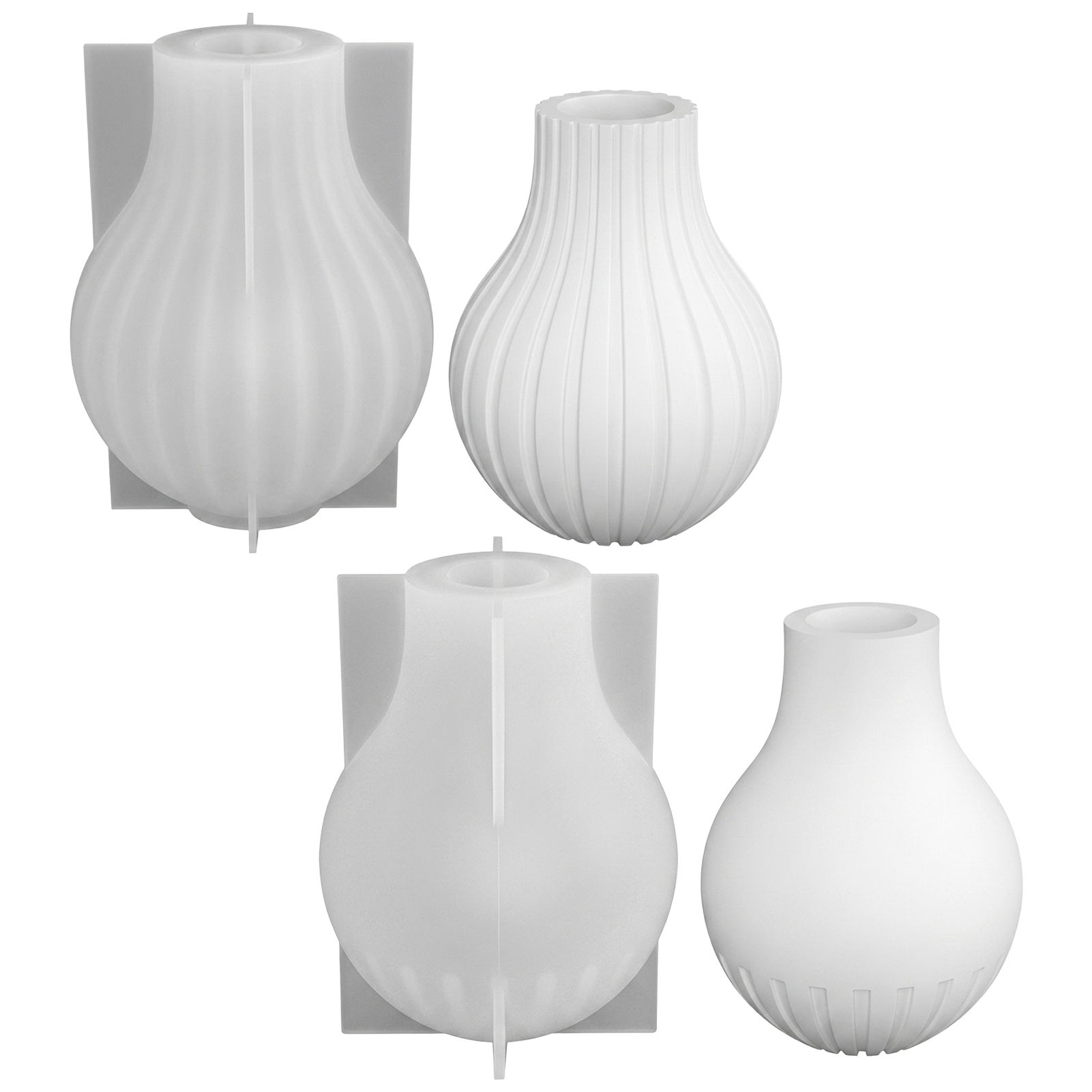 Silicone Vase Mold with Stripe - Resin Craft Ideas avaliação e preço