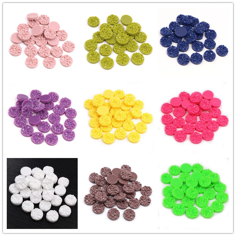 40pcs Resin Druzy Cabochons Do - Resin Craft Projects avaliação e preço