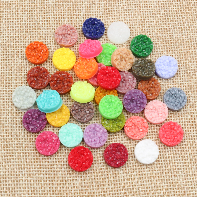 40pcs Resin Druzy Cabochons Do - Resin Craft Projects avaliação e preço