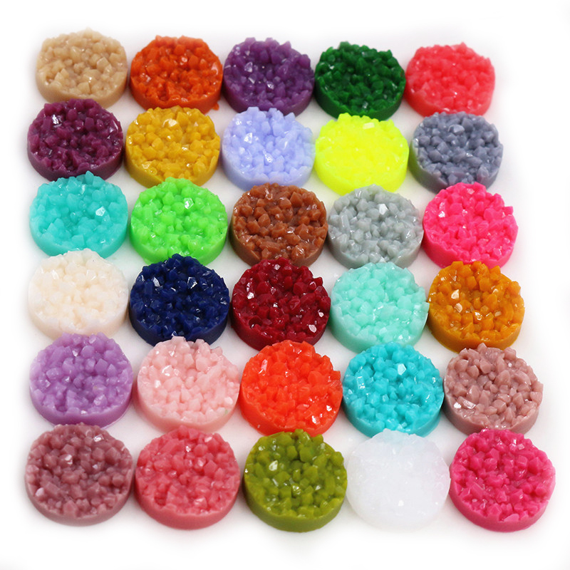 40pcs Resin Druzy Cabochons Do - Resin Craft Projects avaliação e preço