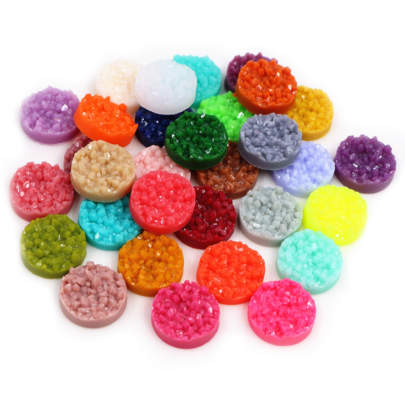 40pcs Resin Druzy Cabochons Do - Resin Craft Projects avaliação e preço