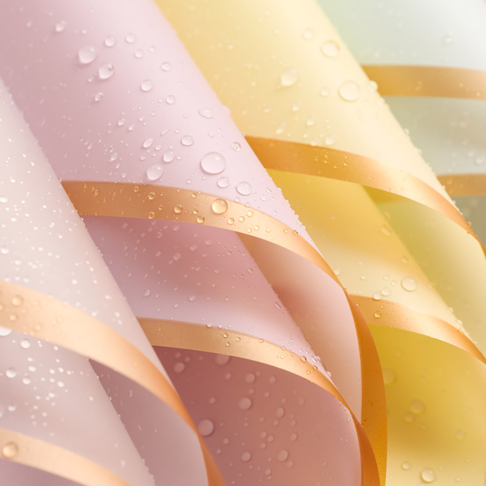 10 Sheets Flower Wrapping Pape - Gold Foil Flakes avaliação e preço