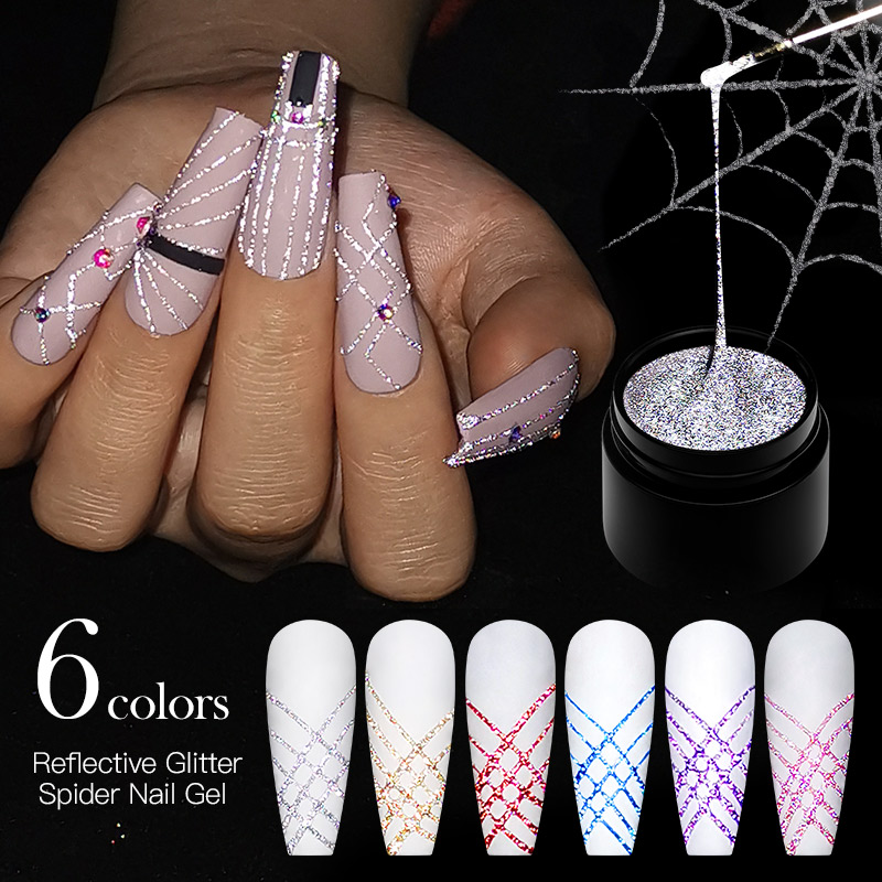 6Pcs/Set Reflective Glitter Sp - Resin Glitter Pack avaliação e preço