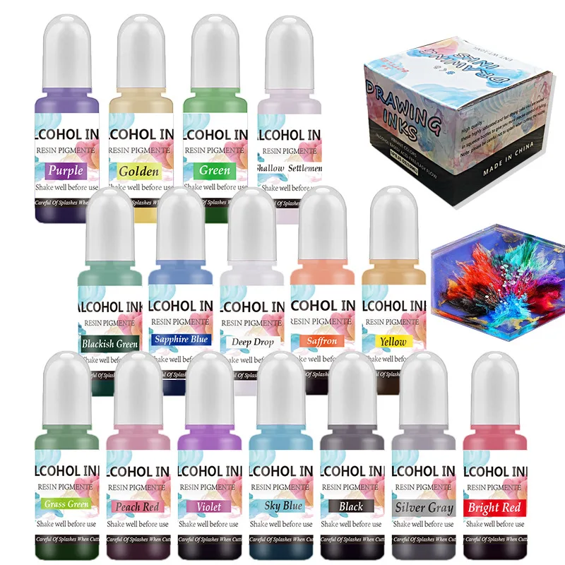 Color Pigment Set For Epoxy Re - Resin Pigment Set avaliação e preço
