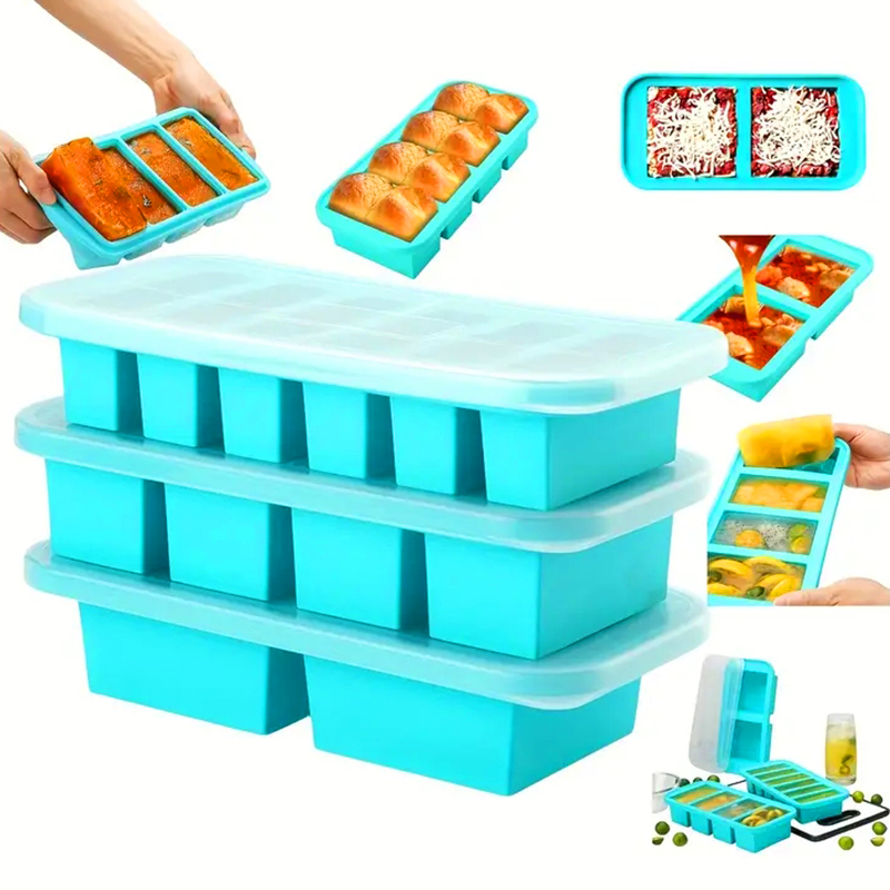 2 or 3-piece Silicone Freezer  - Serving Tray Mold avaliação e preço