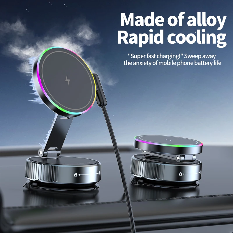 15W Wireless Car Charger Phone - Vacuum Chamber Small avaliação e preço