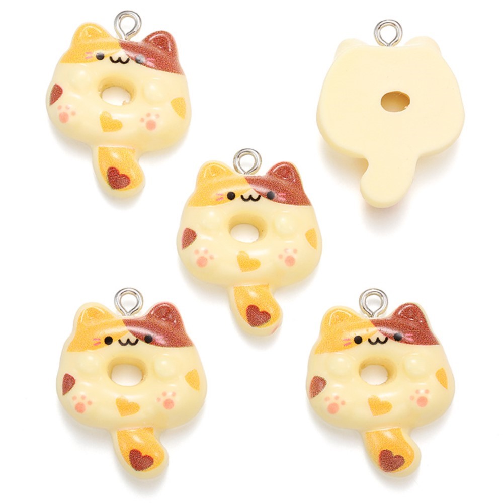 10Pcs Kawaii Cartoon Cat Resin - Resin Crafts avaliação e preço